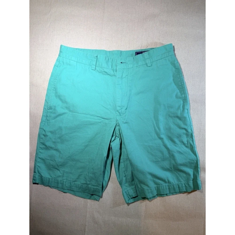 Vineyard Vines Chino Shorts Mens 30 Turquoise Cotton Stretch 9